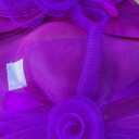 dressfan Wide Brim Fascinator Derby Hats for Women,20s Detachable Flower Hat with Headband for Derby Church Wedding Tea Party (Purple)