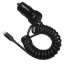 Amazon Basics 12W (5V, 2.4A) Fast Charging Car Charger with Coiled Lightning Cable for iPhone, iPad and Apple Devices, 1.5 ft - Black