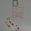 Toycamp for Samsung Galaxy S25 Plus Case, for Samsung Galaxy S24 Plus Cases - Women Girls Cute Clear Sparkly Girly Kawaii 3D Strawberry Design with Charm Strawberries Wrist Chain Aesthetic Phone Cover