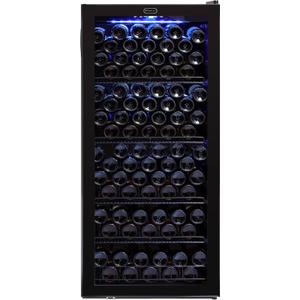 Whynter FWC-1201BB 120 Bottle Freestanding Wine Cabinet Refrigerator, Black