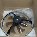 Ceiling Fans with Lights,23.7" Flush Mount Ceiling Fan with Light and Remote,Reversible,3 CCT,6 speeds,Dimmable,Noiseless,Low Profile Black Ceiling Fan for Bedroom, Kitchen,Living Room