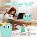 Large Storage Basket, Frog Shaped Cotton Rope Woven Basket for Nursery, Blanket Baby Toy Storage Organizer Laundry Basket Gifts Empty, Cat Dog Bin Toys