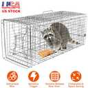 KOCASO Live Animal Trap Humane Cage Trap Catch Kitten for Small Raccoon Groundhog Armadillo Cat Rabbit Skunk Possum/Easy Catch and Release(23.3x7.2x7.7inches)
