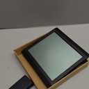 Warminn Atomic Wall Clock with Indoor/outdoor Temp Large Number Display Silent Battery Operated Alarm Analog Digital Clocks for Bedroom Dementia Seniors Desk Living Room Office Bathroom Kitchen Shower (Black)