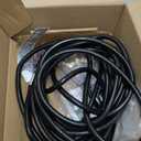 25Ft 12/3 Outdoor Extension Cord with 3-Outlets, Heavy Duty 12 Gauge 3 Prong Extension Cord Waterproof with Lighted end, 15A 12AWG 1875W SJTW, ETL Listed - Great for Garage, Garden and Home, Black