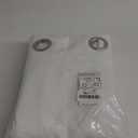 NICETOWN White Short Window Curtains 40 inch Long for Windows, White, W34, 1 Pair, Solid Grommet 50% Light Reducing Thermal Insulated Curtain Panels for Kitchen/Bedroom