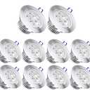 6 Pack,Pocketman 110V 5W Dimmable LED Ceiling Light Downlight,Warm White Spotlight Lamp Recessed Lighting Fixture,with LED Driver