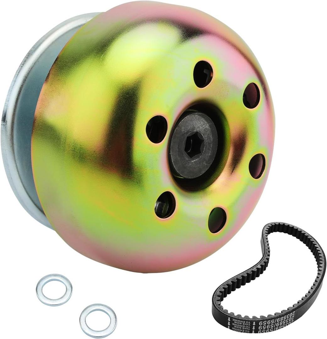 Super 30 Series Torque Converter Driver Clutch With Belt, Compatible With Predator 224 212 196cc, Honda, Briggs Stratton Engine, Coleman Baja Massimo Mini Bikes, Gold, 30 Series TAV Kits 3/4" Bore