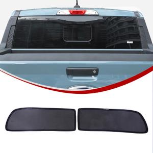 2PCS Car Tail Rear Window Sun Shade Compatible with Ford Maverick 2022 2023 2024 2025 2026 Screen Mesh Sun Visor Protector UV & Heat Block Easy Install, Black