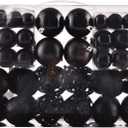 24 Pieces Christmas Balls Tree Ornaments Set, Shatterproof Xmas Decorations Set with Reusable Hand-held Gift Package for Holiday Indoor Tree Decor Black