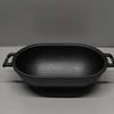 Cast Iron Loaf Pan with Lid-Bread Baking Pan for Sourdough,Pre-Seasoned Oval Dutch Oven, 9 x 5-4/5 Inch Loaf Pans for Homemade,Heavy Duty with Even Heating