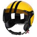 Yesmotor Open Face Motorcycle Helmets 3/4 Retro Moped Helmet DOT