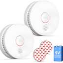 SITERWELL Smoke Detector, 10 Year Product Life Fire Alarm with Magnetic Fastening Kit, Smoke Alarm with Photoelectric Sensor and Low Battery Warning Function for House, UL217-10th Listed,GS509A,2 Pack