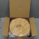 Canister Sets for Kitchen Counter with Wooden Bamboo Lids, Kitchen Canisters for Countertop, Stackable Steel Farmhouse Canisters for Potato Storage, Onion and Potato Storage Bins - Cream