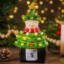 Baquler 6'' Christmas Tree Night Light Plug into Wall Christmas Snowman Tree Cute Night Light for Decorative Home Room, Party Decor, Gifts