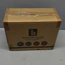 Bamboo Mail Organizer Countertop with Drawers, Wood Desk File Organizer Desktop Paper Organization Storage Bill & Letter Sorter Holder for School Home Office Supplies, No Assembly Required (Black)