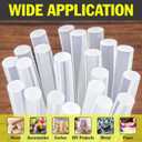 600 Pack Mini Hot Glue Sticks, 4" Long x 0.27" Diameter Glue Sticks for Mini Glue Guns, Multipurpose for Wood, Metal, Glass, Plastic, Floral, Fabric, Leather, Foam, Floral