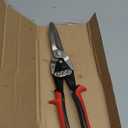 TOOLEAGUE 12" Aviation Tin Snips with Forged Blade, Heavy Duty Long Straight Cutters Shears for Cutting Sheet Metal, Aluminum & DIY Projects. (Black and Red)