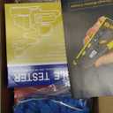 Solsop Pass Through RJ45 Crimp Tool Kit All-in-One Ethernet Crimper Cat7 Cat6 Cat5 Crimping Tool with Network Cable Tester, 50-Pack Cat6 RJ45 Pass Through Connector, 50-Pack Connector Boots 6P/8P Crimper Kit&Tester