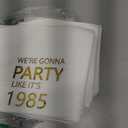 Horaldaily 100 Pack 40th Birthday Disposable Paper Decorative Luncheon Napkins, We're Gonna Party Like It's 1985 Hand Towel for Party Lunch Dinner Kitchen Bathroom (Gold,6.5x6.5 Inches)