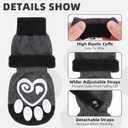 KOOLTAIL Dog Socks for Hot/Cold Pavement to Prevent Licking Paws,Dog Boots&Paw Protector for Hardwood Floors Anti Slip,Traction Control Booties for Small Medium Large Senior Dogs,XL