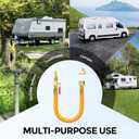 RV Winterizing Kit Fit for Camper Boat Travel Trailer Sprinkler Blowout Adapter Winterize Sprinkler Systems with Shut Off Valve, Air Compressor Quick Connect Plug to 3/4" Hose