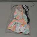Hurley Girls One Piece Swimsuit (10, Pale Ivory/Multi Stripe)