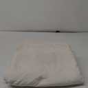 HYSEAS Flannel Fleece Throw Blanket Ivory - Super Soft Plush Microfiber Solid Blanket for Couch, Bed, Chair, Sofa - Fuzzy Cozy Lightweight - 50x60 Inch