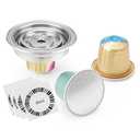 Reusable Coffee Pod Converter Need to Use with Oringal Capsule(NOT Including),Stainless Steel Coffee Capsule Adapter Compatible with De'Longhi ENV135 Vertuoline GCA1,Vertuo Next and Vertuo PoP 40ml