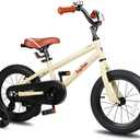 JOYSTAR Kids Bike for Ages 2-12 Years Old Boys Girls, 12-20 Inch BMX Style Kid's Bikes with Training Wheels, Children Bicycle for Kids and Toddler, Multiple Colors (Ivory)