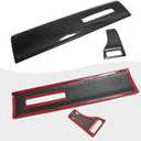 Jogon Carbon Fiber Dash Passenger Panel Cover Trim for Dodge Ram 1500 TRX