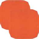 FLYMEI Patio Cushion Covers 24x22x4 Waterproof Outdoor Cushion Cover Replacement 2Packs Outdoor Seat Cushion Slipcover for Rattan Chair Sofa, Orange
