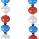 42.5" Patriotic Ball Necklace