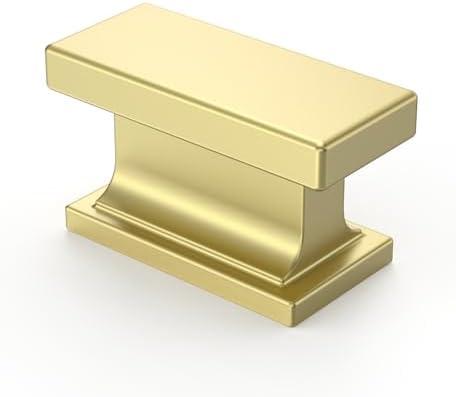 Asidrama 5 Pack Brushed Gold Kitchen Cabinet Knobs Dresser Knobs Drawer Knobs Cabinet Hardware Zinc Knobs for Dresser Drawers