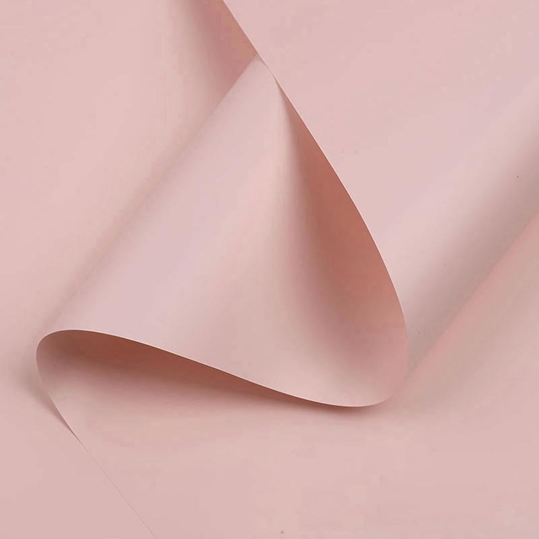 CC wonderland zone 20 Sheets Pink Floral Wrapping Paper - Waterproof Flower Bouquet Wrapping Paper for Wedding Birthday,22 inch x 22 inch