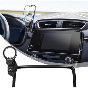 Car Phone Holder for Honda CRV 2017 2018 2019 2020 2021 2022: Magnetic Screen Cell Phone Mount for CR-V 5/7 Inch Touchscreen Accessories - 360 Rotation Compatible with MagSafe for iPhone Samsung