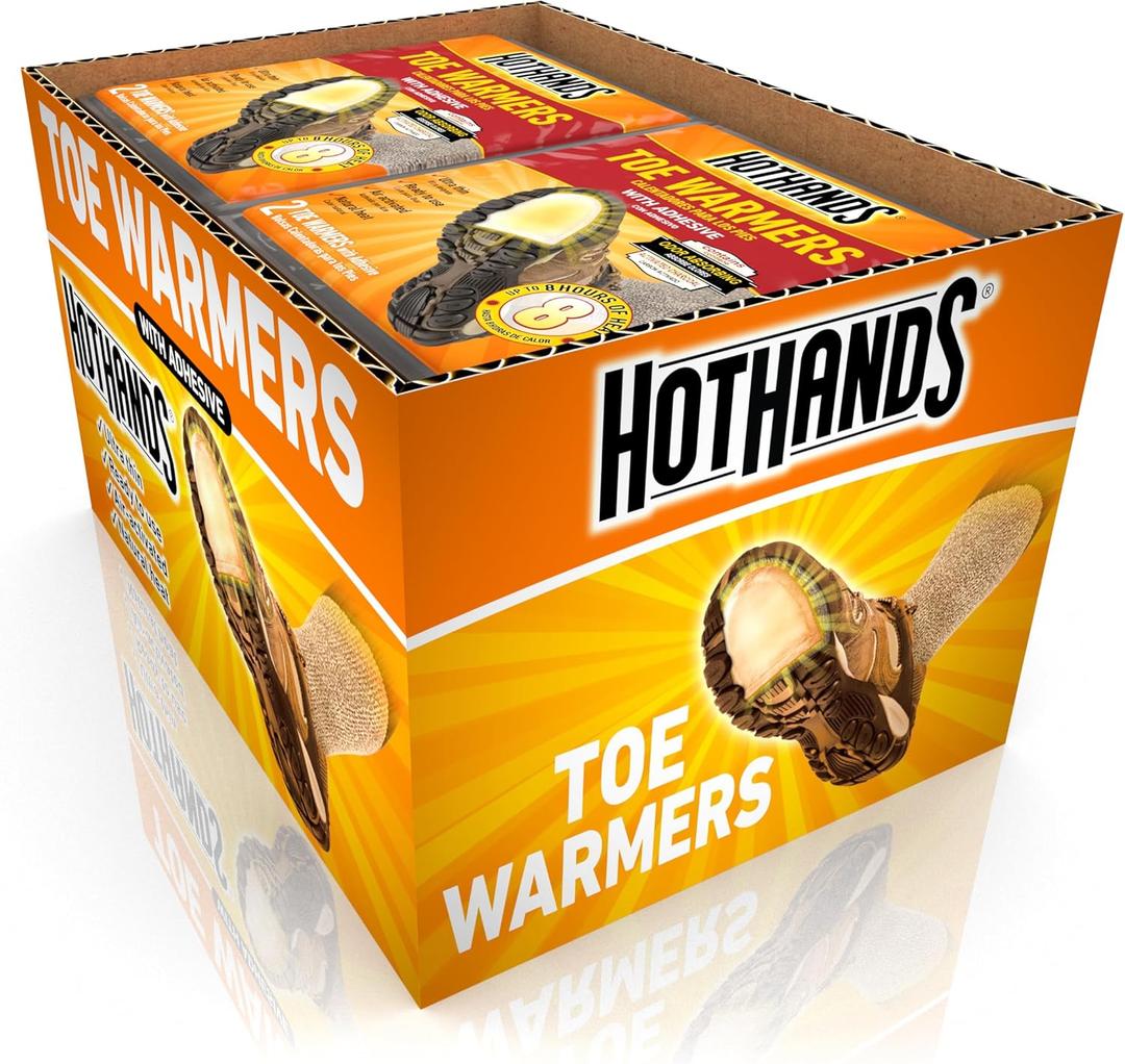HotHands Long Lasting Toe & Insole Foot Warmers - Up to 8-9 Hours Natural Odorless Air Activated Heat, Pack of 9