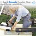 Part # GOP34UK - Standard Rectangular Gutter Punch Hole Upgrade Kit, 3x4 in.Replacement High Carbon Steel Blades,Easy Ratcheting Mechanism and Angled Punch-Blade Provide Smooth Cutting Action