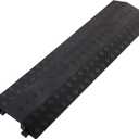 Medium 1 Piece - Floor Cord Cover Cord Protector Drop Over Drop Trak Cable Ramp for Office Warehouse - Black