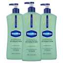 Vaseline Intensive Care Body Lotion for Dry Skin Soothing Hydration Lotion Made with Ultra-Hydrating Lipids + 1% Aloe Vera Extract to Refresh Dehydrated Skin 20.3 oz, Pack of 3
