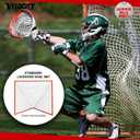 Velocity Lacrosse Net – 4mm Lightweight Backyard Replacement Lacrosse Goal Net, Fits All 6′×6′ Goals, 1000D High-Strength Polyester, Weatherproof & UV-Resistant – White