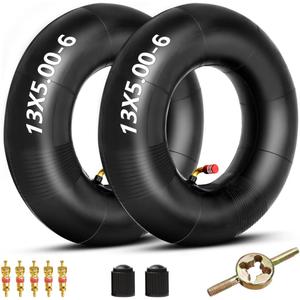 FVRITO 13x5.00-6 Inner Tube Compatible with Razor Dirt Quad Versions 1-18 Go Kart ATV Yard Tractor Snow Blower Lawn Mower Pressure Washer Hand Truck Wheelbarrow 2 Pack, Replacement 13x5-6 13x5x6 Tube