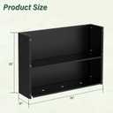 Metal Tall Planter 38" L x 10" W x 26" H, Long Rectangular Planter Box with Drainage Holes & Removable Shelf Heavy Duty Steel Planter for Tall Plants, Flowers or Shrubs