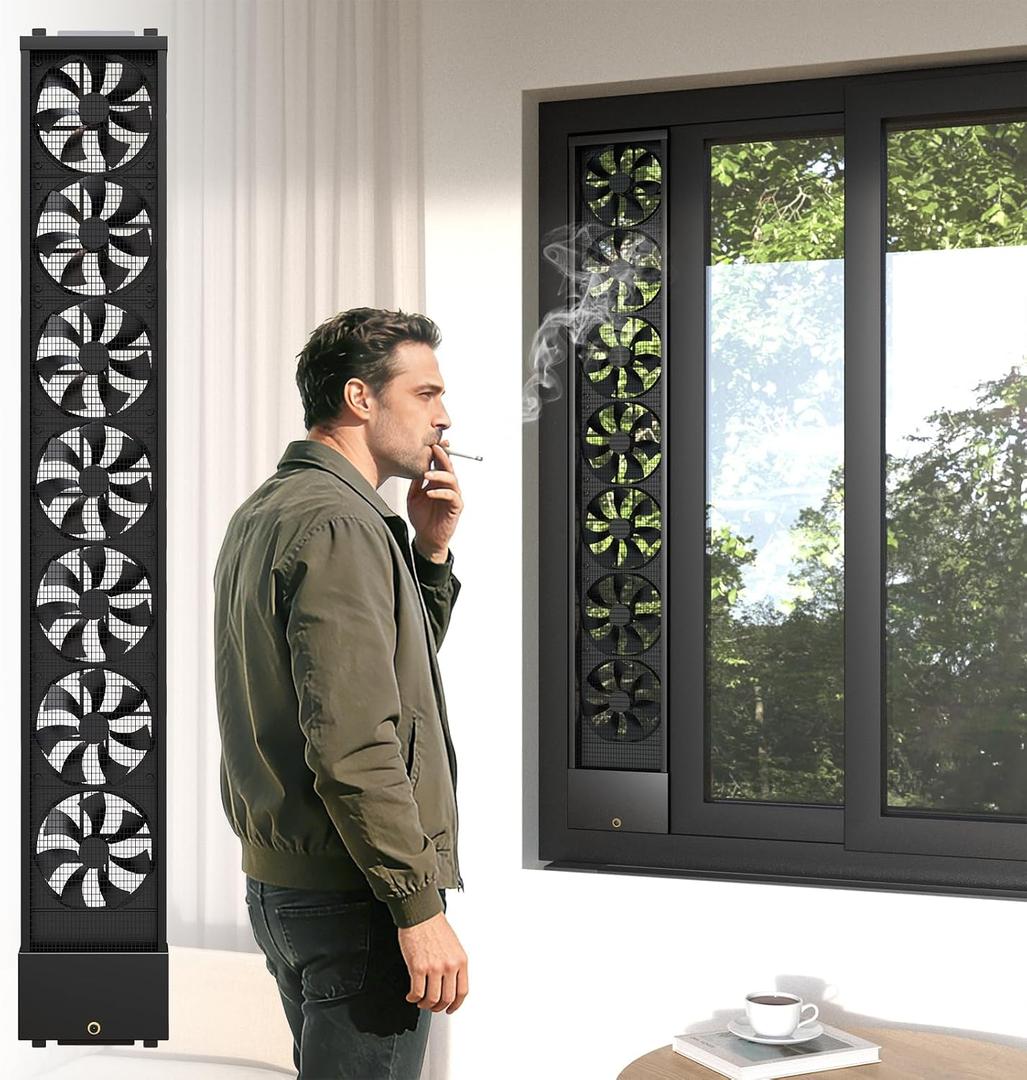 Vertical Window Fan for Sliding Windows (110~115cm/43.3~45.3in)