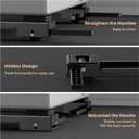 Appliance Rollers Heavy Duty,Newest Extendable Appliance Sliders,Liftable Washing Machine Base,Easily Move Washer and Dryer Machines,Refrigerators,Furniture-Black