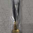 4 PCs 6.7 Inches Brush Gold Stainless Steel 304 Iced Tea Spoons With Black Handle,Long Handle Coffee Stirring Spoon,SS18/10 Matte Gold Black Handle Teaspoons