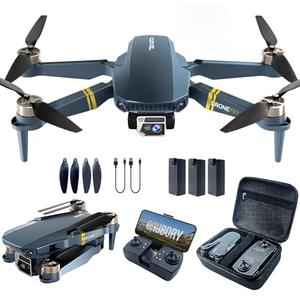 ‌4K Drones with Camera for Adults: 2650ft Long-Range Foldable Quadcopter, 60+ Min Flight, Brushless Motor, Auto Hover & Follow Me (3 Batteries)