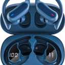 Wireless Earbuds Bluetooth Headphones, Bluetooth 5.3 Stereo Over Ear Buds,Noise Cancelling Mic, IP7 Waterproof Headset for Running/Workout - Navy Blue