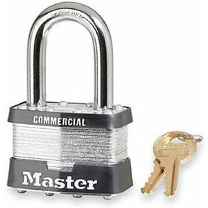 Master Lock 5DLF Outdoor Padlock with Key, 1 Pack, Silver