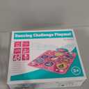 Unicorn Dance Mat, Dance Mixer Rhythm Step Play Mat, Pink Dance Pad with LED Lights, Adjustable Volume, Built-in Music, 5 Game Modes, Xmas B-Day Gifts for 3-12 Years Old Girls Toys (Multicolor)